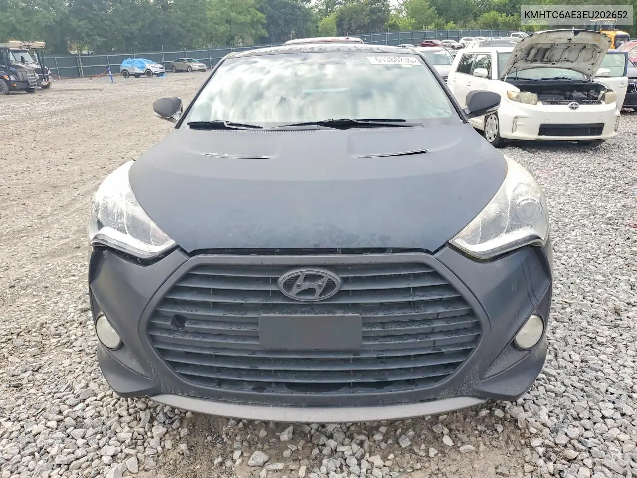 2014 Hyundai Veloster Turbo VIN: KMHTC6AE3EU202652 Lot: 61386236