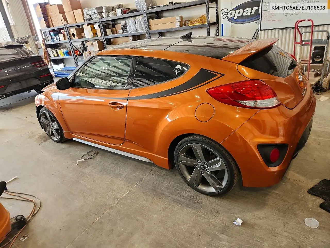 2014 Hyundai Veloster Turbo VIN: KMHTC6AE7EU198508 Lot: 61604846