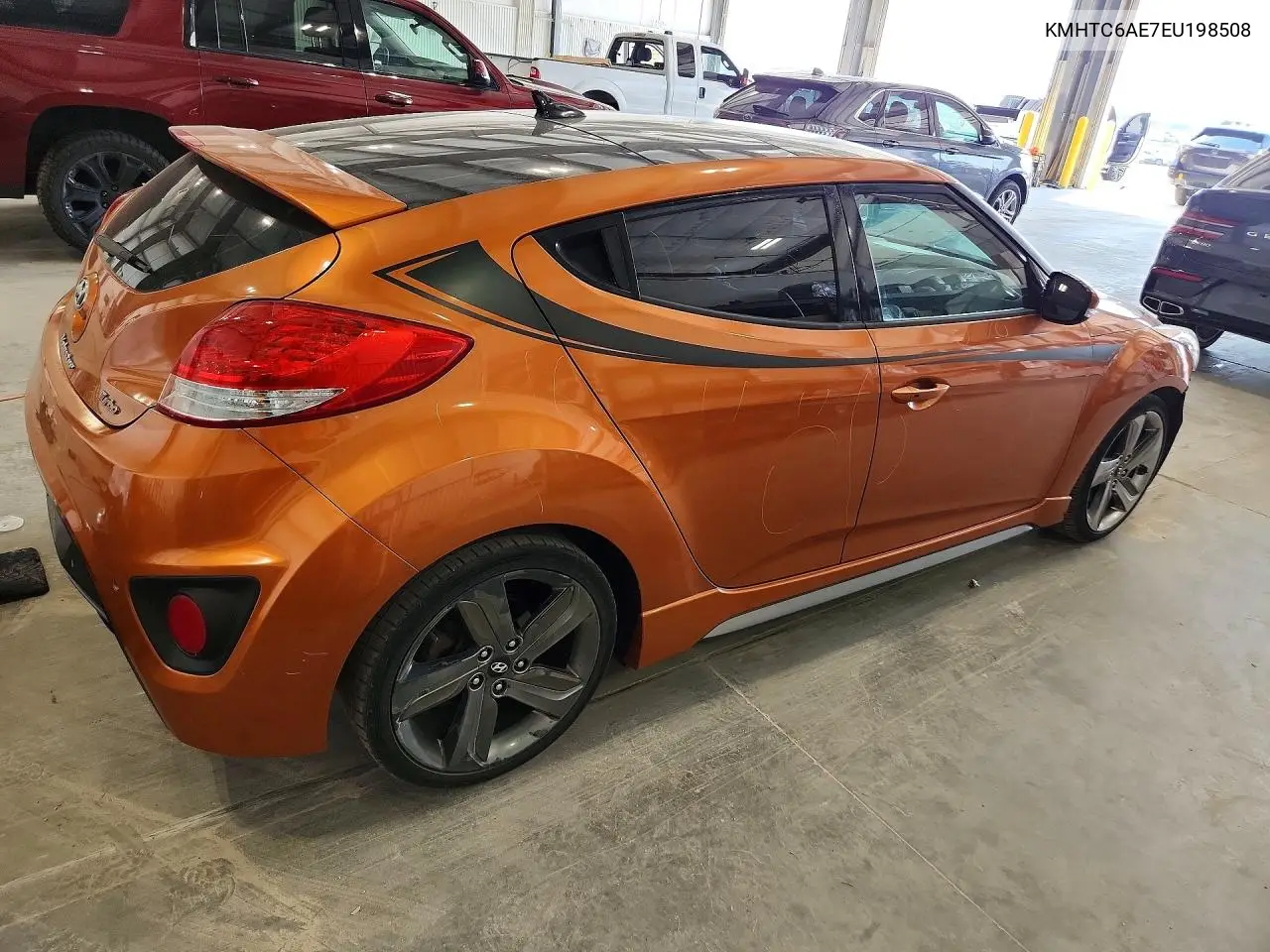 2014 Hyundai Veloster Turbo VIN: KMHTC6AE7EU198508 Lot: 61604846