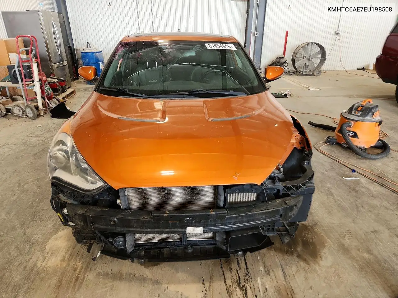 2014 Hyundai Veloster Turbo VIN: KMHTC6AE7EU198508 Lot: 61604846