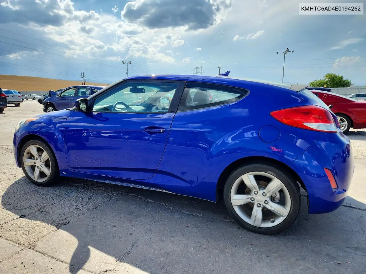 2014 Hyundai Veloster Gls(1.6 Std, Style, Tech VIN: KMHTC6AD4EU194262 Lot: 61820486