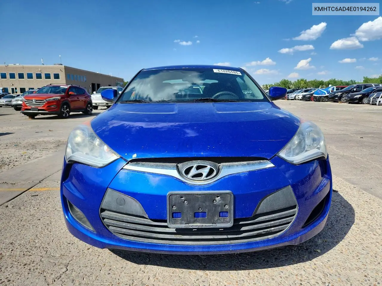 2014 Hyundai Veloster Gls(1.6 Std, Style, Tech VIN: KMHTC6AD4EU194262 Lot: 61820486