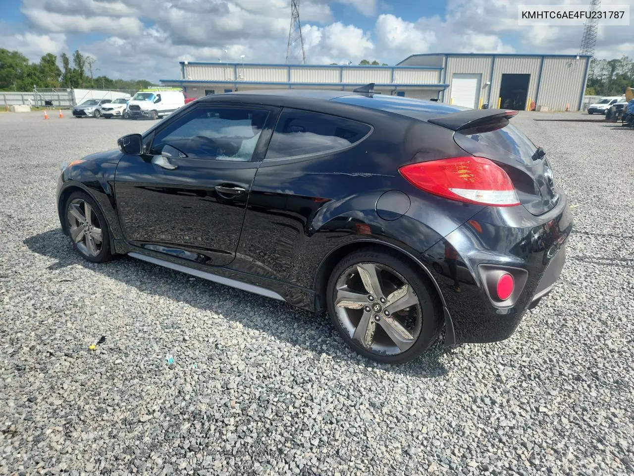 2015 Hyundai Veloster Turbo VIN: KMHTC6AE4FU231787 Lot: 54166776