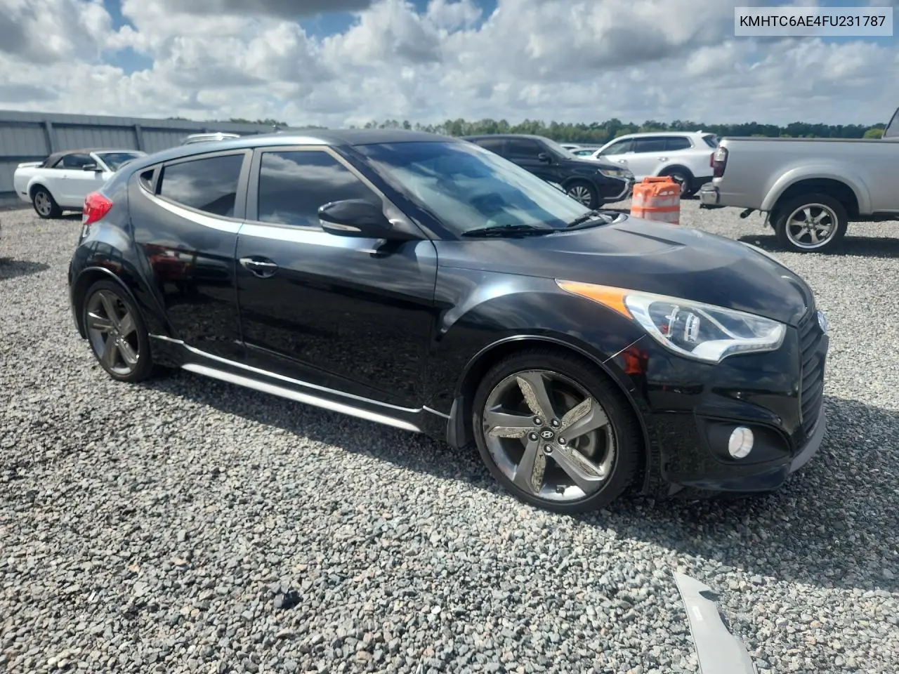 2015 Hyundai Veloster Turbo VIN: KMHTC6AE4FU231787 Lot: 54166776