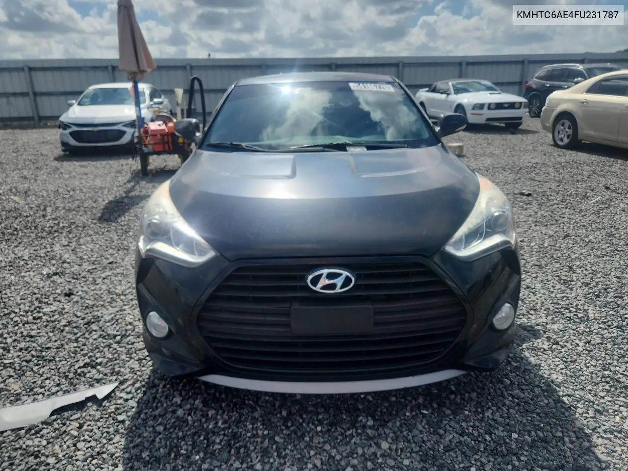 2015 Hyundai Veloster Turbo VIN: KMHTC6AE4FU231787 Lot: 54166776
