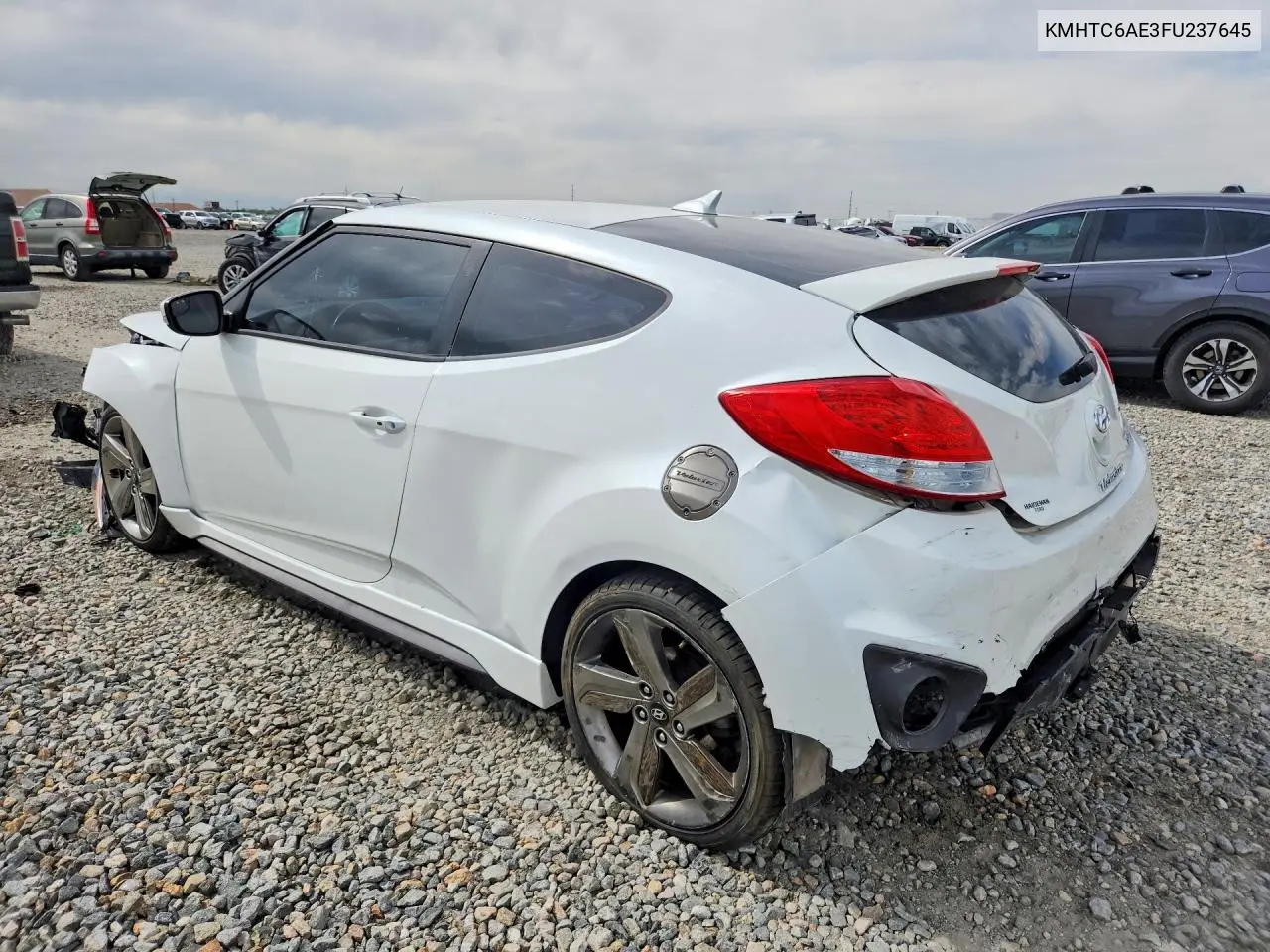 2015 Hyundai Veloster Turbo VIN: KMHTC6AE3FU237645 Lot: 56680366