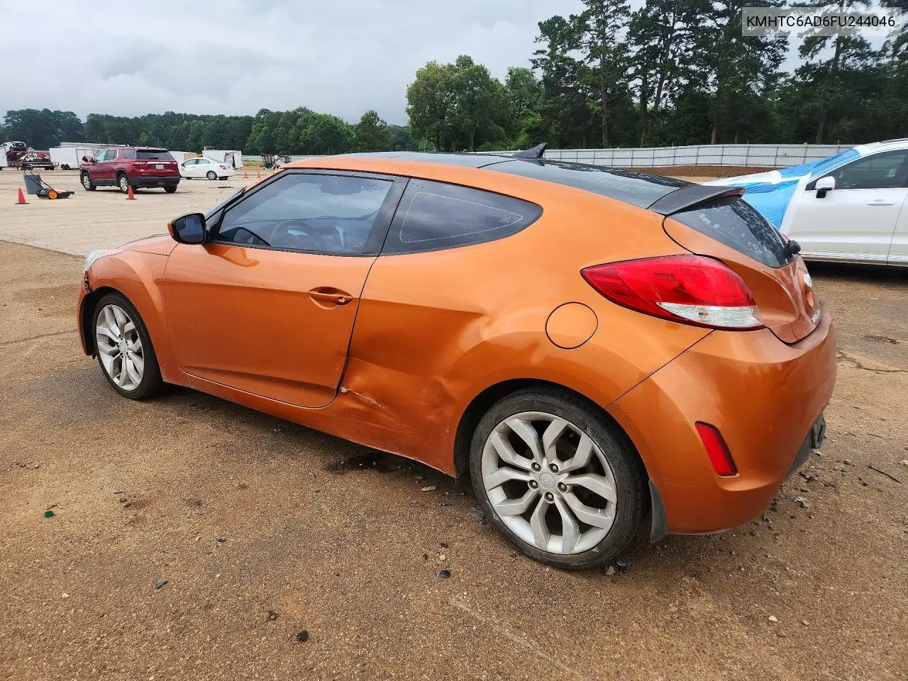 2015 Hyundai Veloster Base VIN: KMHTC6AD6FU244046 Lot: 57309616