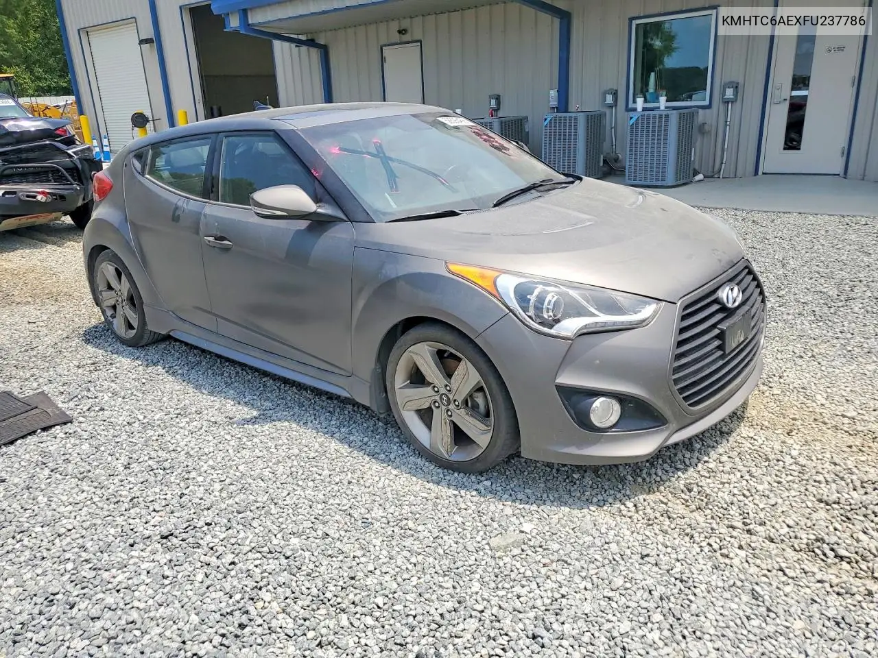 2015 Hyundai Veloster Turbo VIN: KMHTC6AEXFU237786 Lot: 58596456