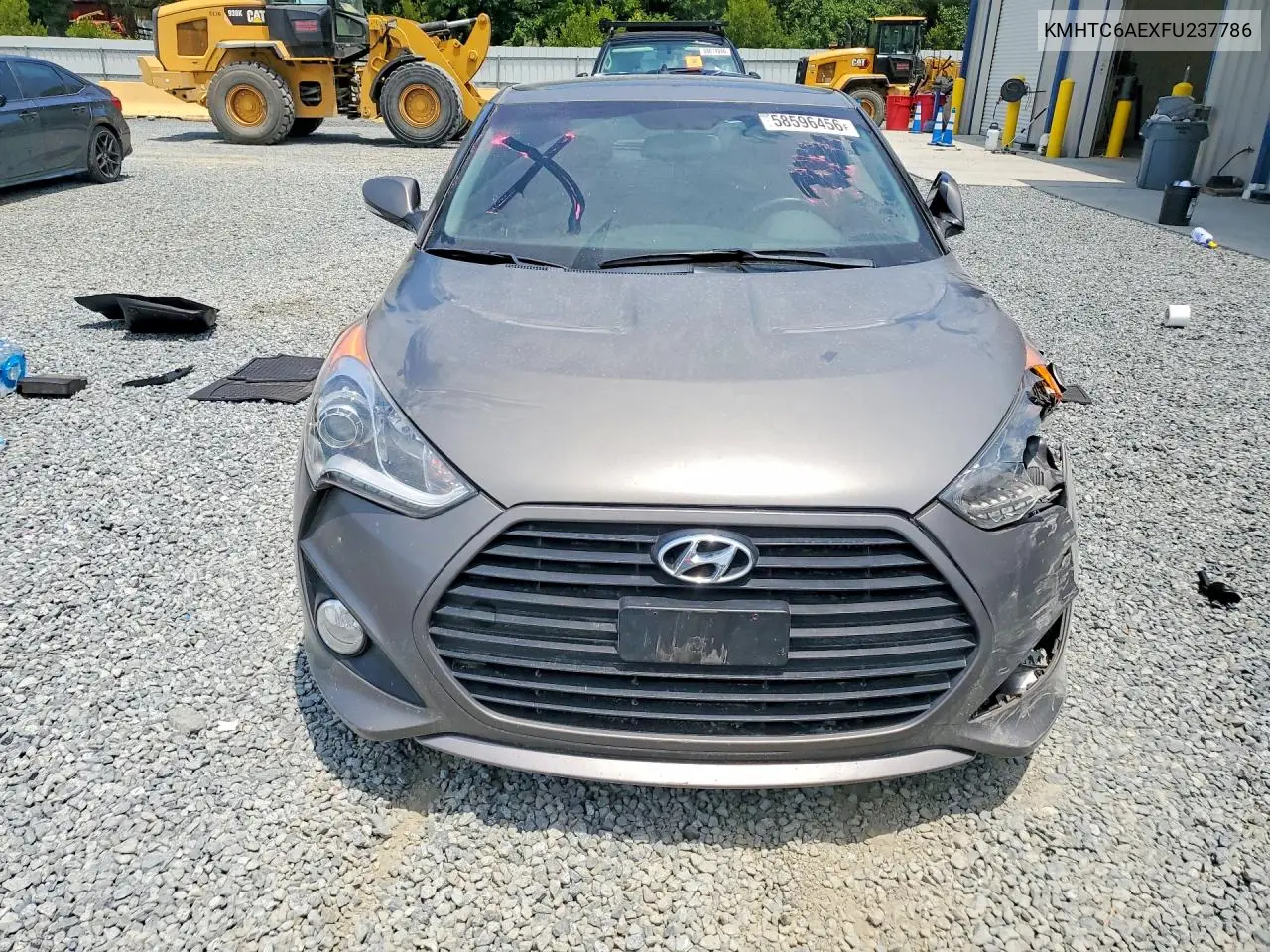 2015 Hyundai Veloster Turbo VIN: KMHTC6AEXFU237786 Lot: 58596456