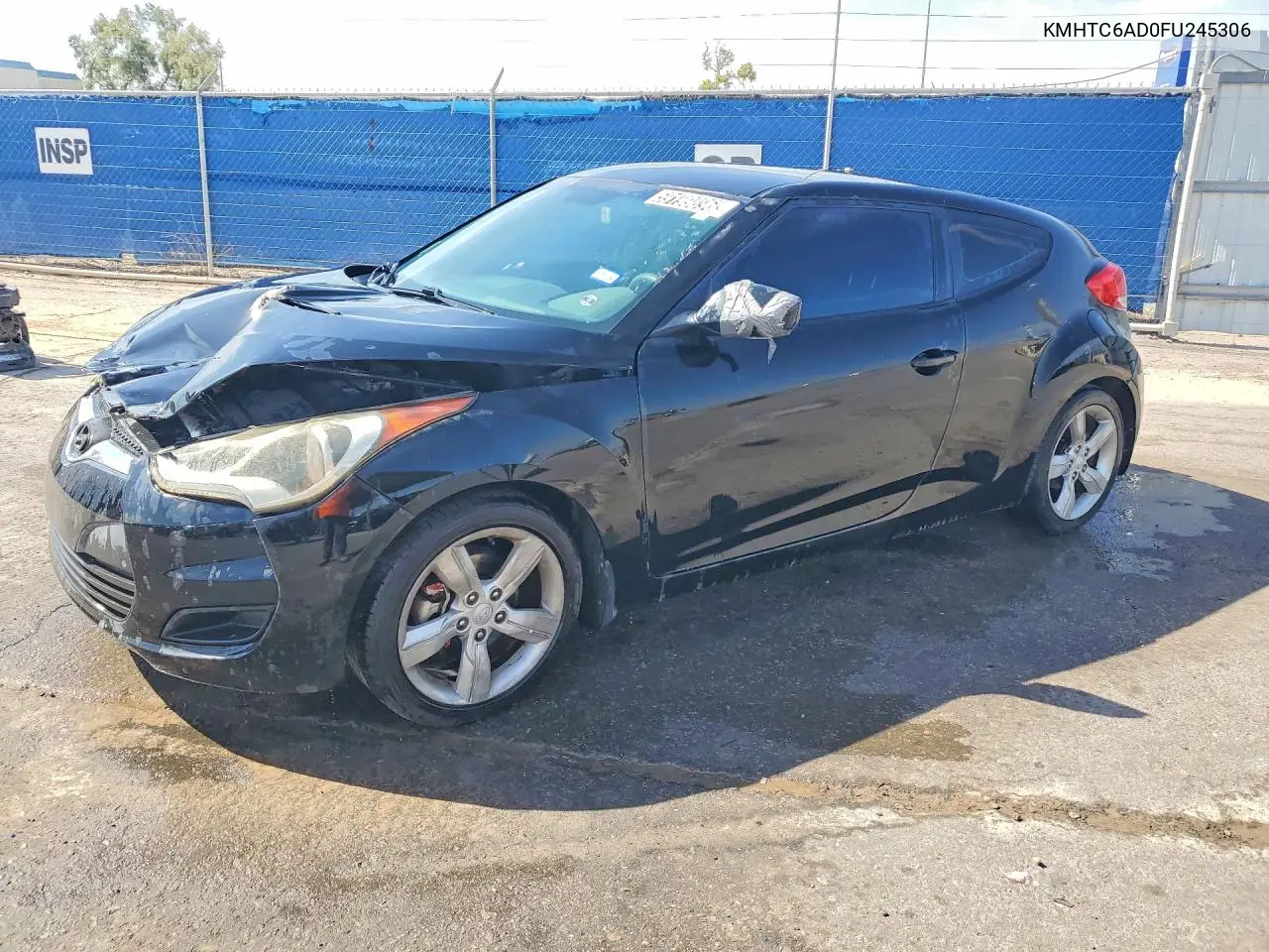 2015 Hyundai Veloster Base VIN: KMHTC6AD0FU245306 Lot: 59199896