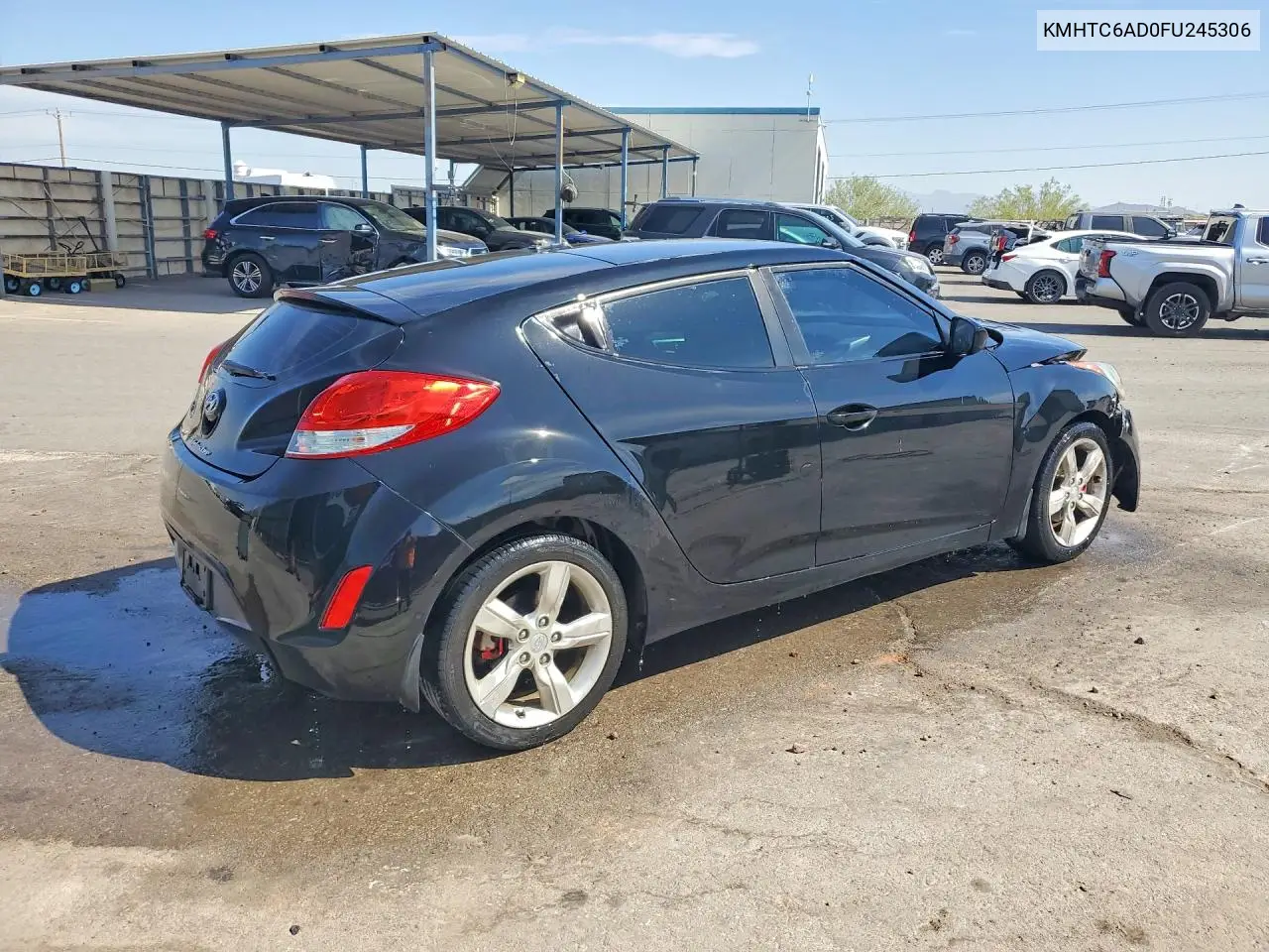 2015 Hyundai Veloster Base VIN: KMHTC6AD0FU245306 Lot: 59199896