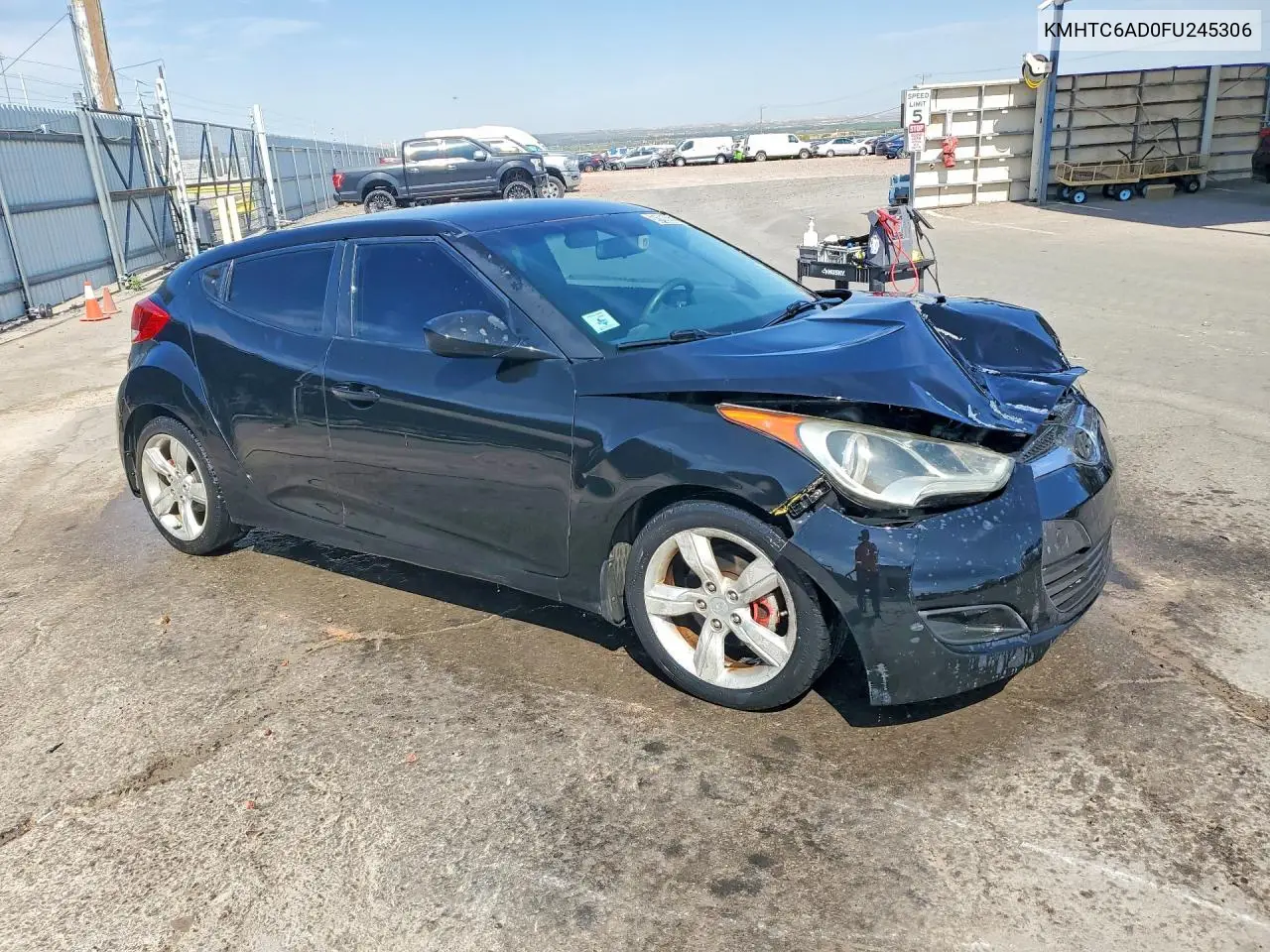2015 Hyundai Veloster Base VIN: KMHTC6AD0FU245306 Lot: 59199896