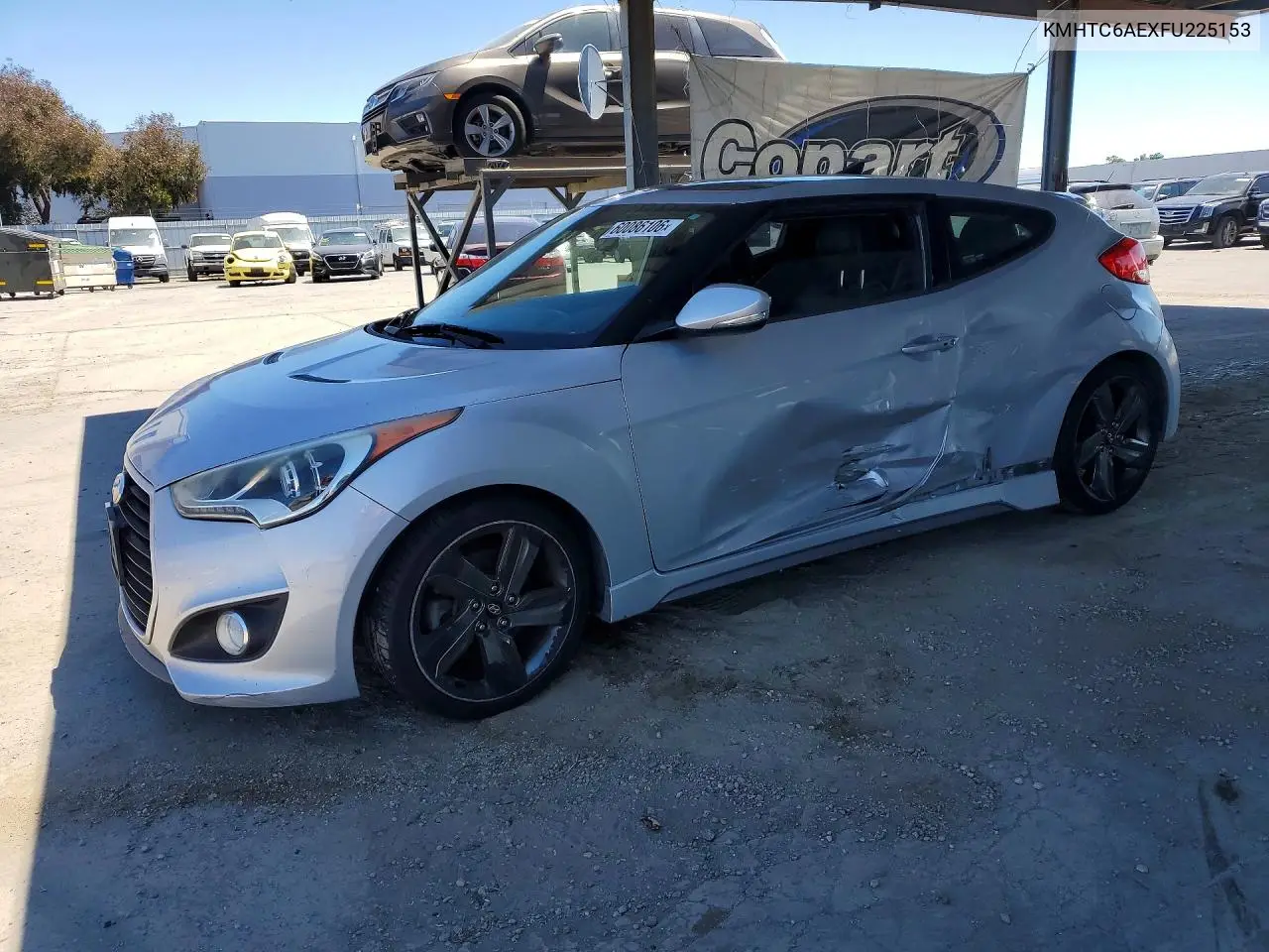 2015 Hyundai Veloster Turbo VIN: KMHTC6AEXFU225153 Lot: 60086106