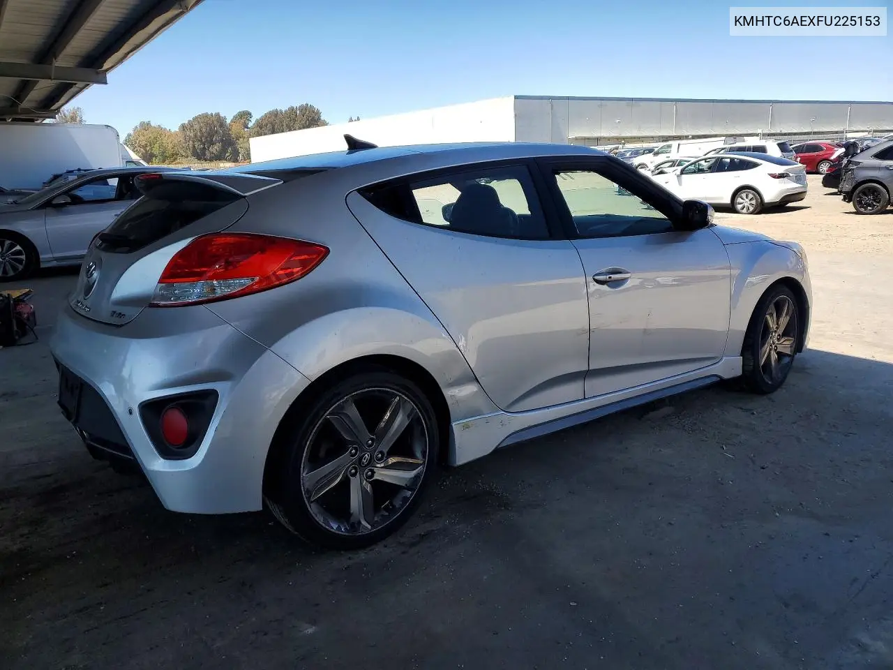 2015 Hyundai Veloster Turbo VIN: KMHTC6AEXFU225153 Lot: 60086106