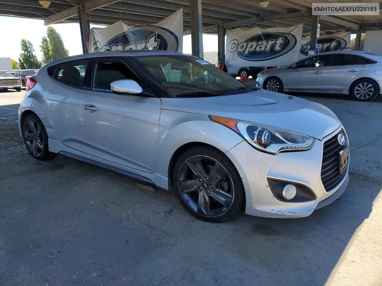 2015 Hyundai Veloster Turbo VIN: KMHTC6AEXFU225153 Lot: 60086106