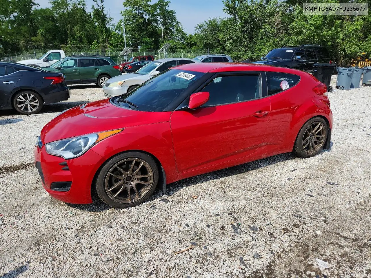 2015 Hyundai Veloster Base VIN: KMHTC6AD7FU235677 Lot: 60208446