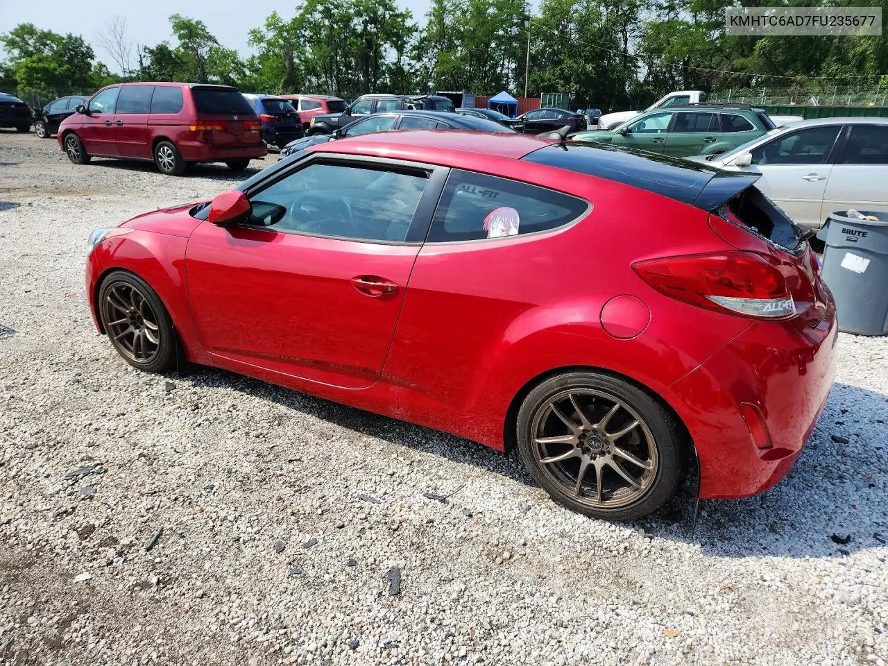 2015 Hyundai Veloster Base VIN: KMHTC6AD7FU235677 Lot: 60208446