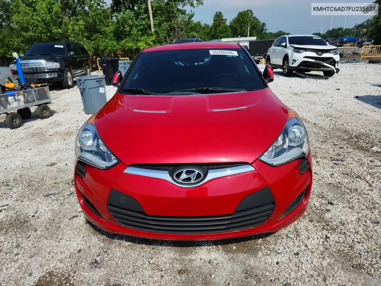 2015 Hyundai Veloster Base VIN: KMHTC6AD7FU235677 Lot: 60208446