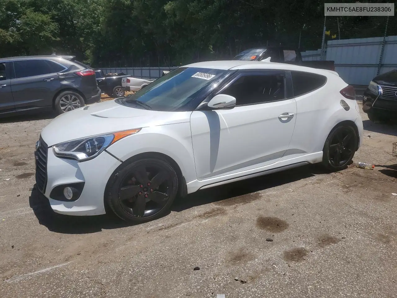 2015 Hyundai Veloster Turbo VIN: KMHTC6AE8FU238306 Lot: 60505496