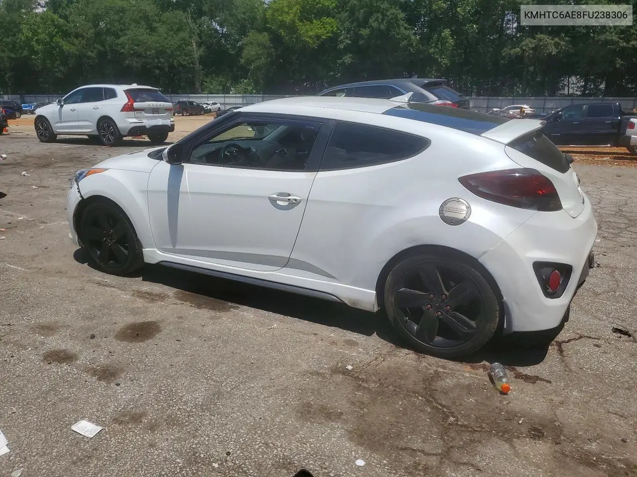 2015 Hyundai Veloster Turbo VIN: KMHTC6AE8FU238306 Lot: 60505496