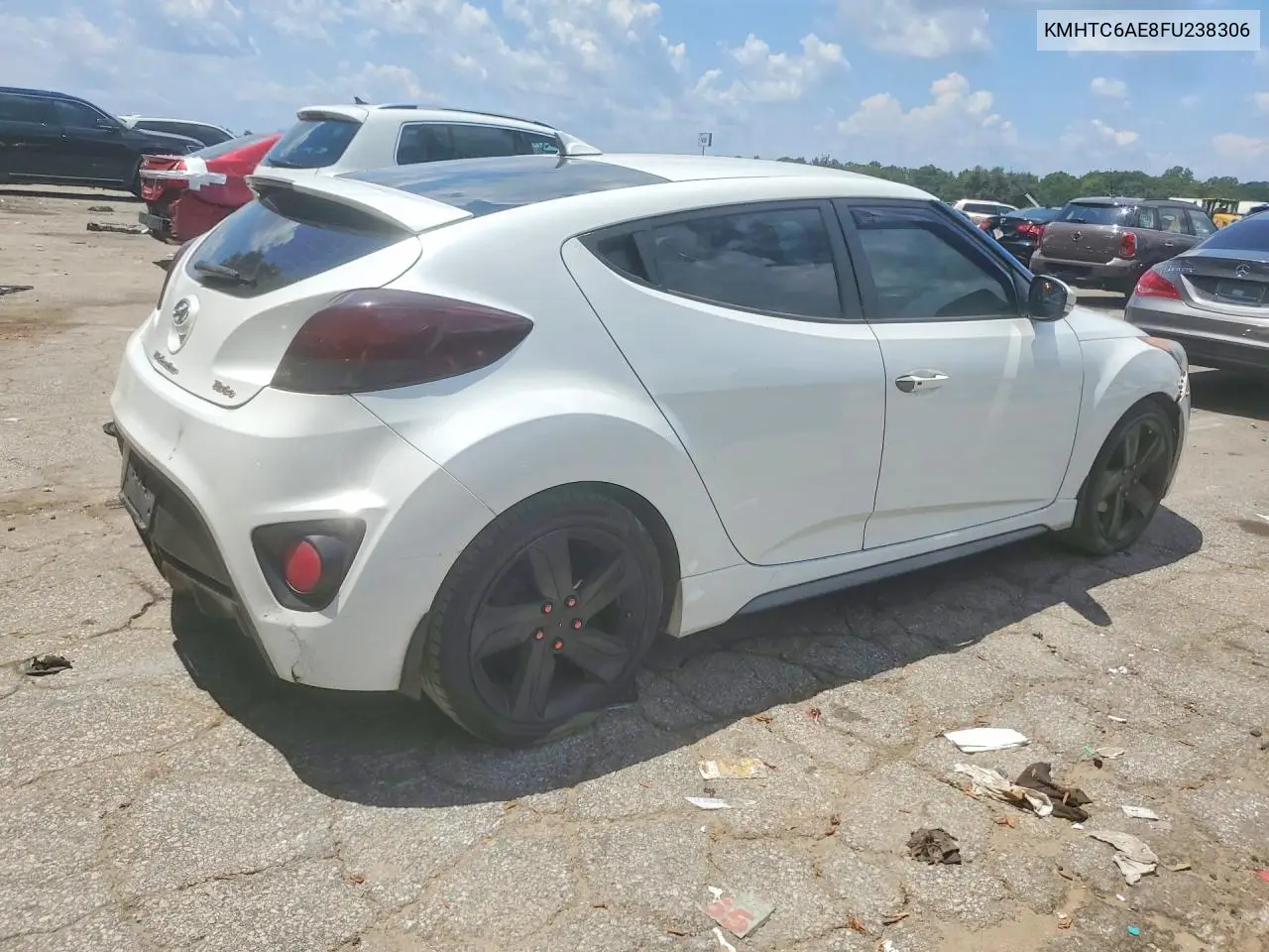 2015 Hyundai Veloster Turbo VIN: KMHTC6AE8FU238306 Lot: 60505496