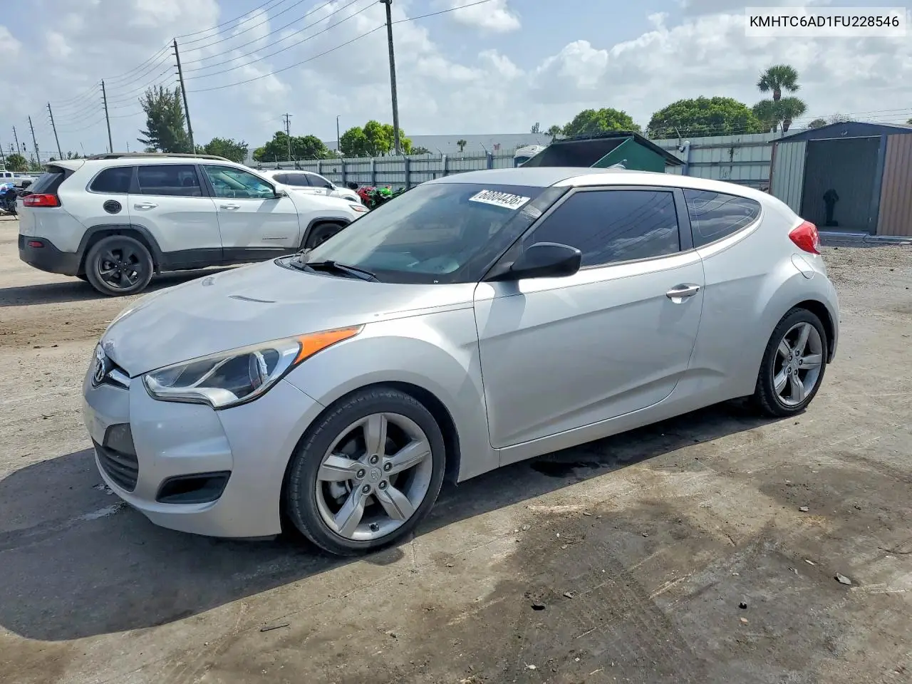 2015 Hyundai Veloster Base VIN: KMHTC6AD1FU228546 Lot: 60804436