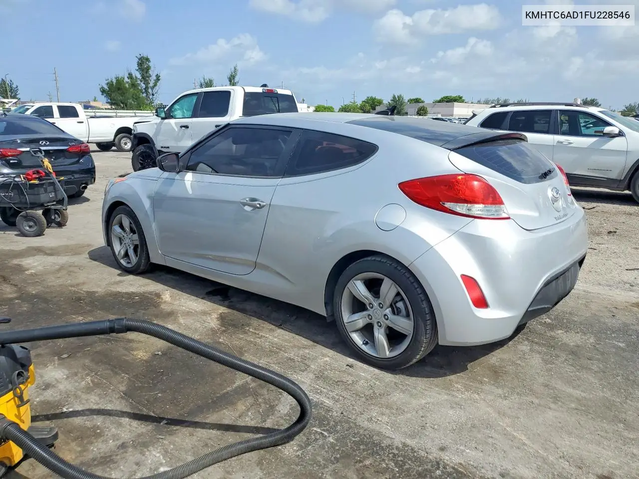 2015 Hyundai Veloster Base VIN: KMHTC6AD1FU228546 Lot: 60804436