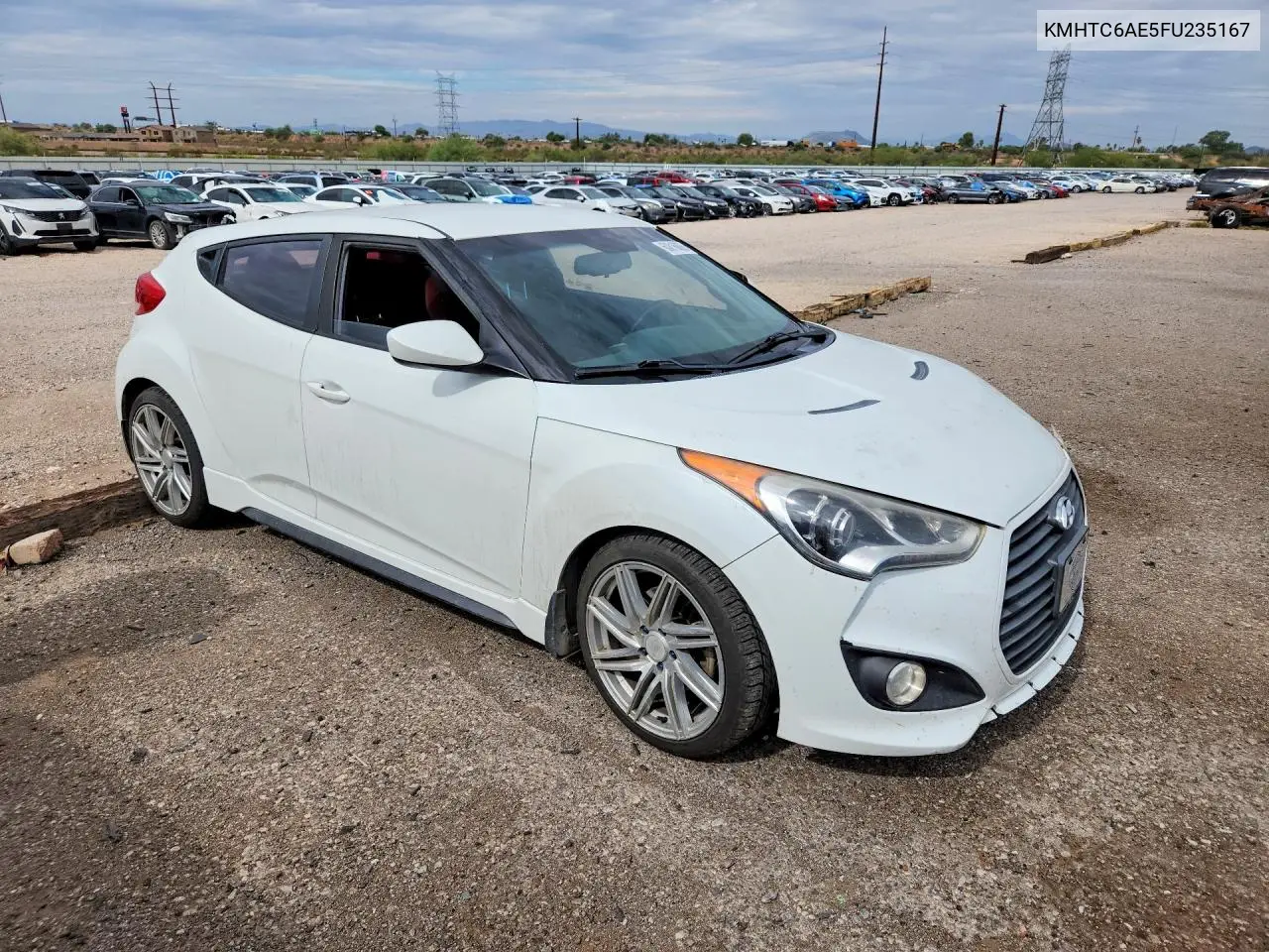 2015 Hyundai Veloster Turbo VIN: KMHTC6AE5FU235167 Lot: 60816006