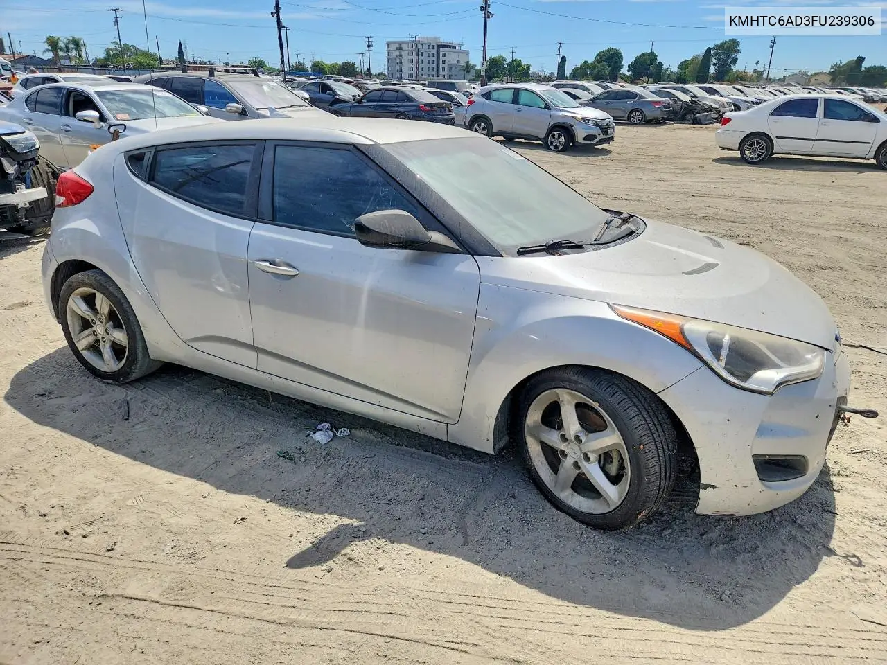 2015 Hyundai Veloster Base VIN: KMHTC6AD3FU239306 Lot: 61662996