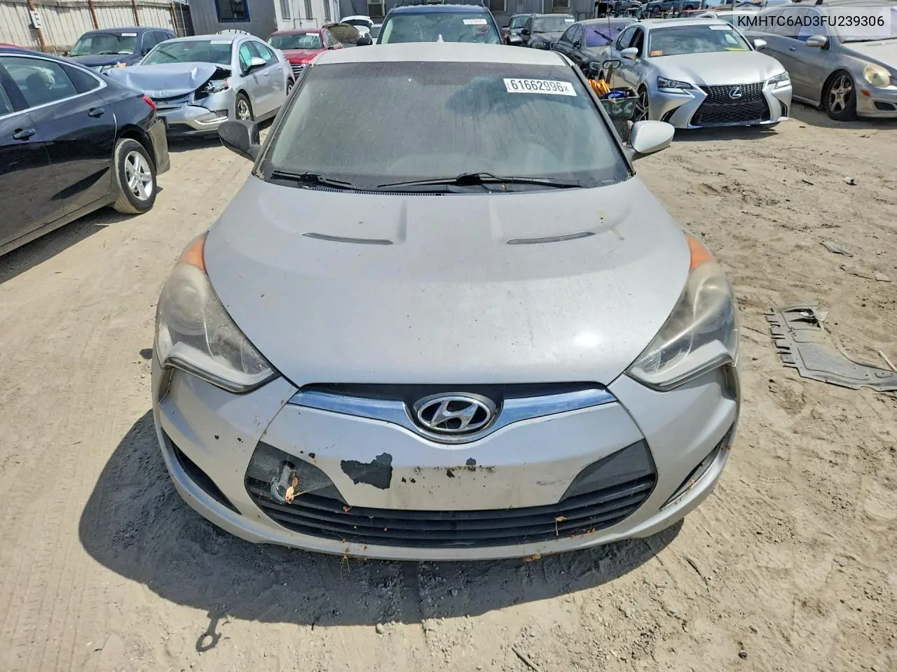 2015 Hyundai Veloster Base VIN: KMHTC6AD3FU239306 Lot: 61662996