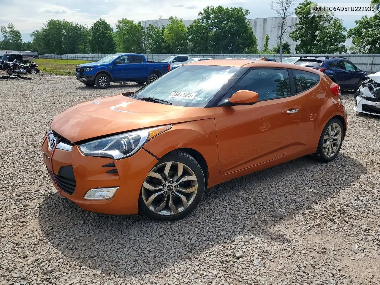 2015 Hyundai Veloster Re:flex VIN: KMHTC6AD5FU222930 Lot: 85457905