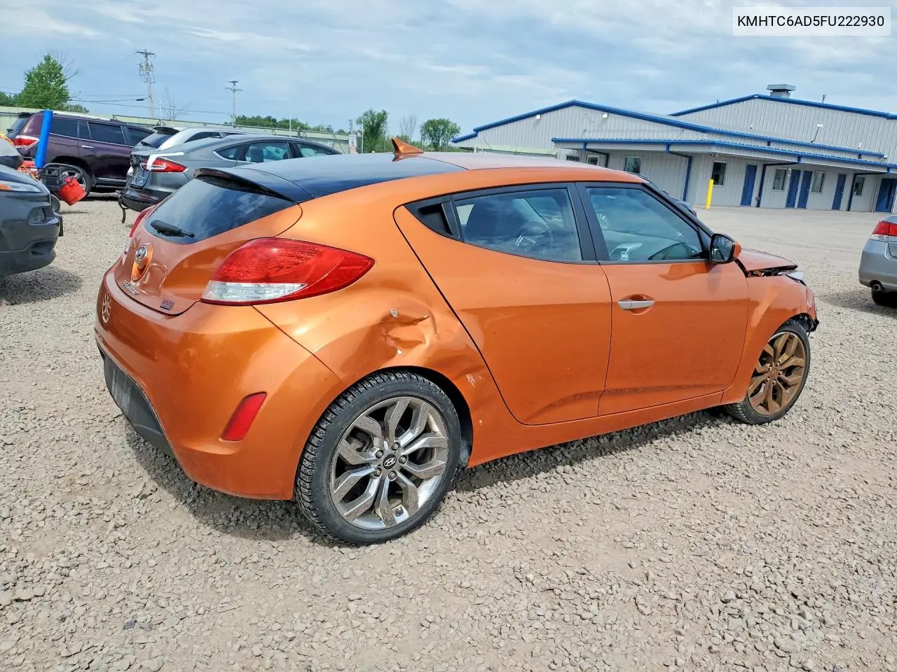2015 Hyundai Veloster Re:flex VIN: KMHTC6AD5FU222930 Lot: 85457905