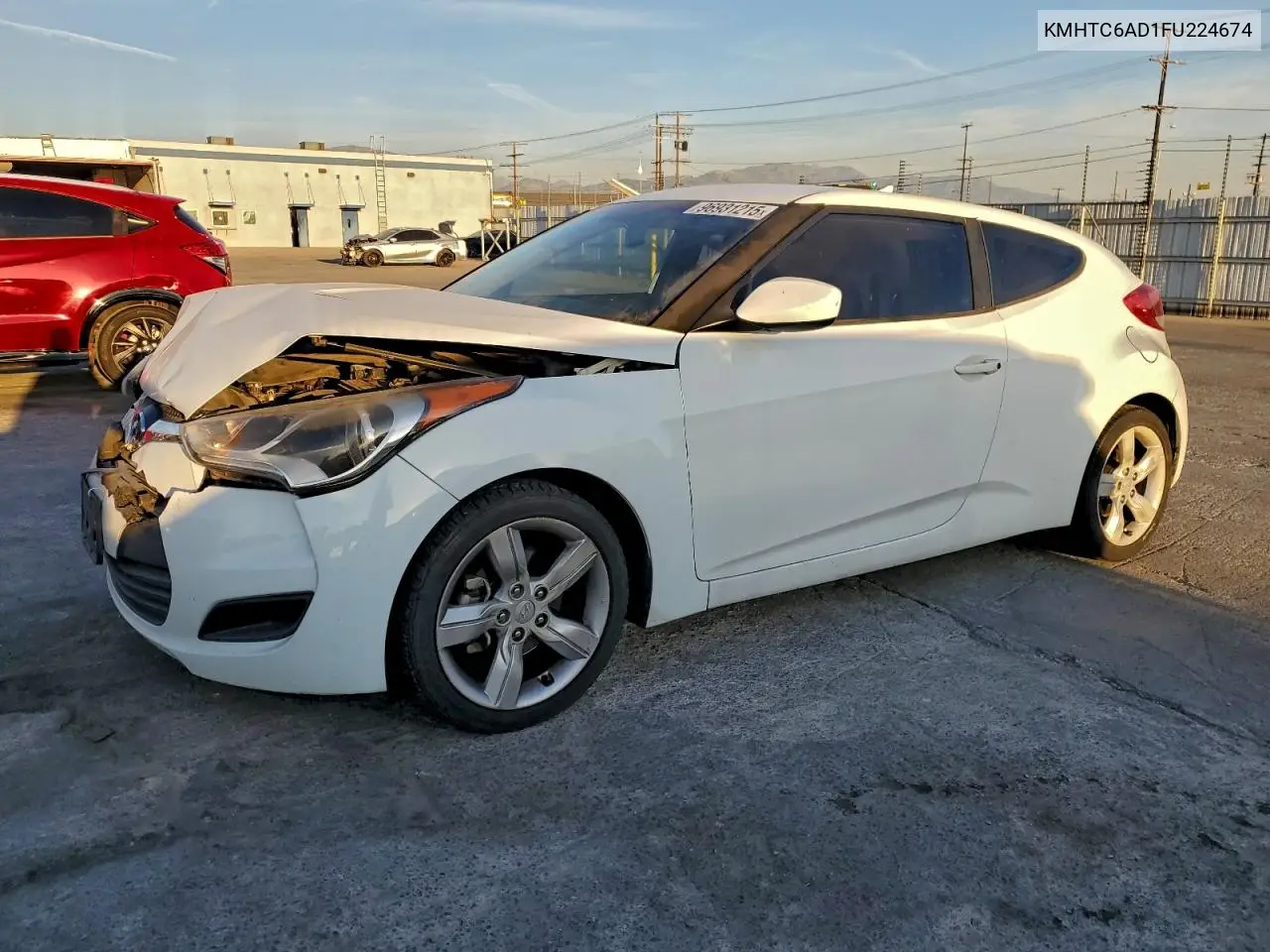 KMHTC6AD1FU224674 2015 Hyundai Veloster