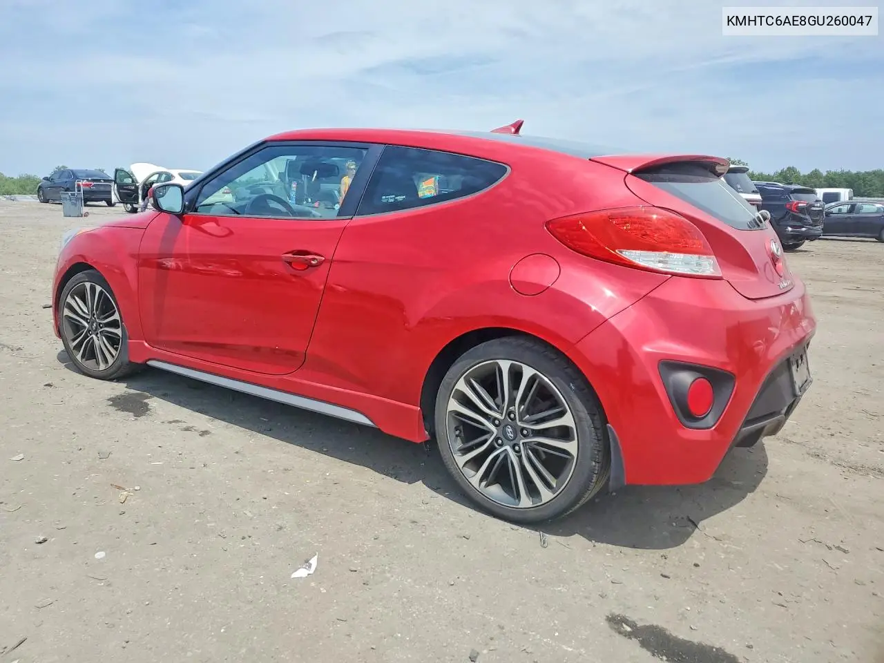 2016 Hyundai Veloster Turbo VIN: KMHTC6AE8GU260047 Lot: 56764616