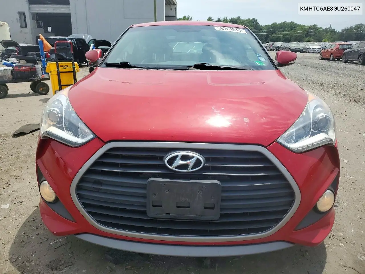 2016 Hyundai Veloster Turbo VIN: KMHTC6AE8GU260047 Lot: 56764616