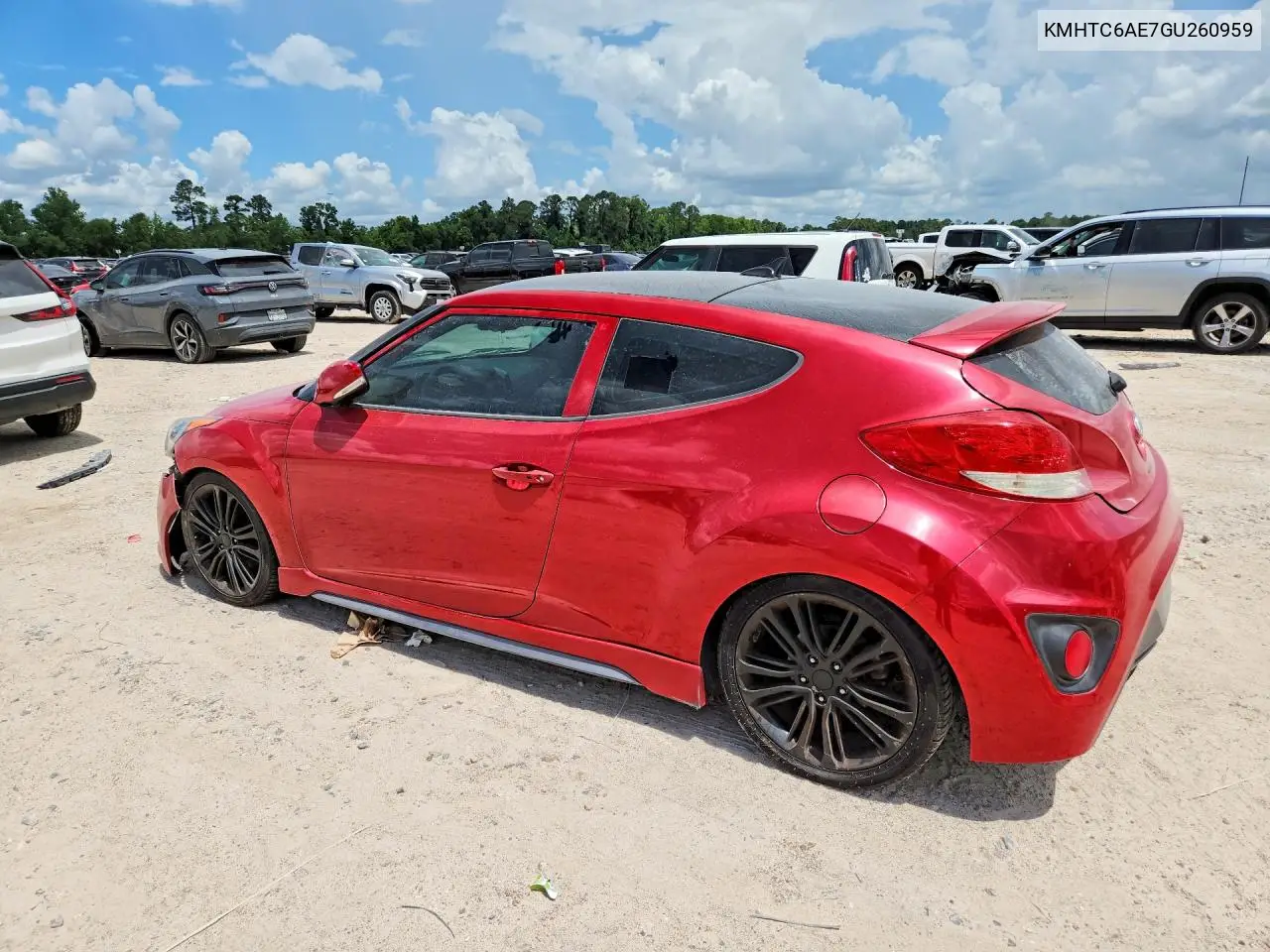 2016 Hyundai Veloster Turbo VIN: KMHTC6AE7GU260959 Lot: 57248536