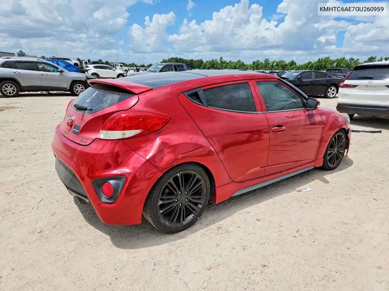 2016 Hyundai Veloster Turbo VIN: KMHTC6AE7GU260959 Lot: 57248536
