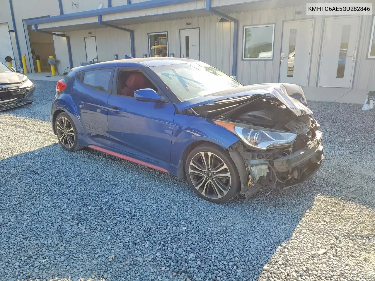 2016 Hyundai Veloster Turbo VIN: KMHTC6AE5GU282846 Lot: 57603626