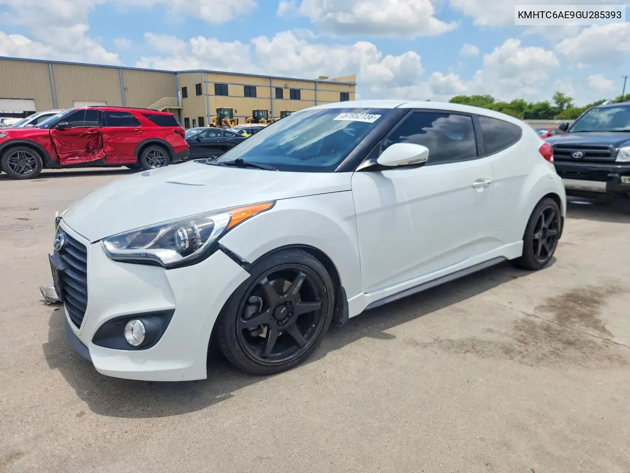 2016 Hyundai Veloster Turbo VIN: KMHTC6AE9GU285393 Lot: 57952156