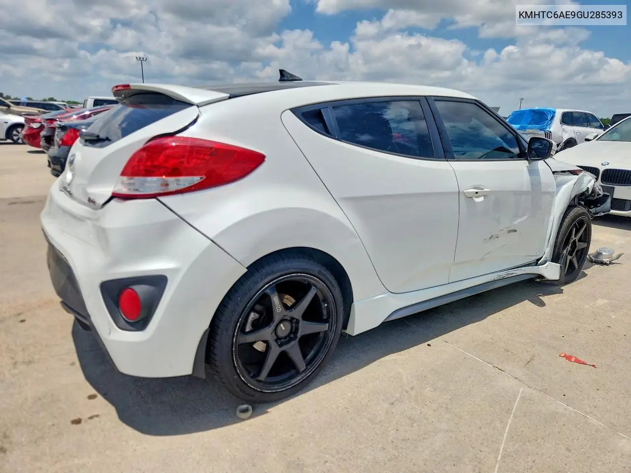 2016 Hyundai Veloster Turbo VIN: KMHTC6AE9GU285393 Lot: 57952156