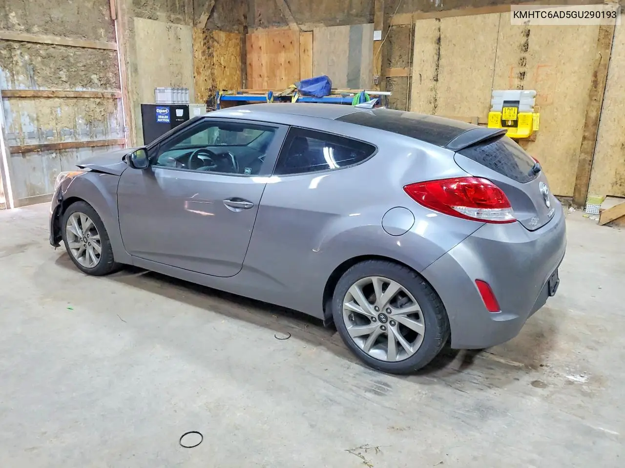 2016 Hyundai Veloster Base VIN: KMHTC6AD5GU290193 Lot: 59008796