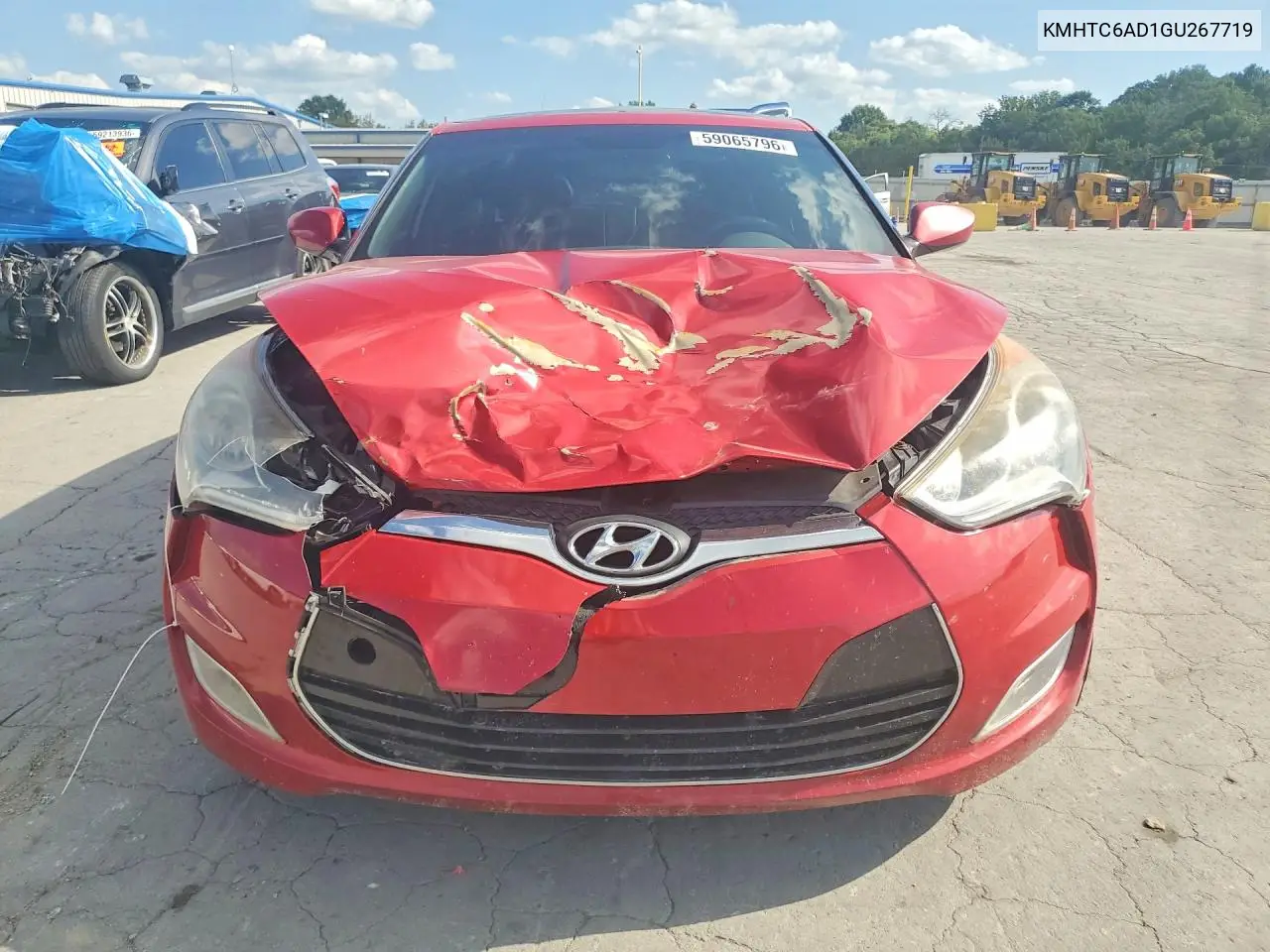 2016 Hyundai Veloster Base VIN: KMHTC6AD1GU267719 Lot: 59065796