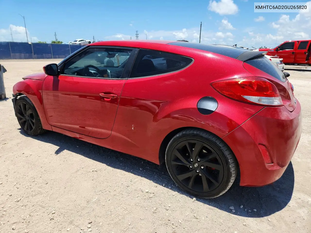 2016 Hyundai Veloster Base VIN: KMHTC6AD2GU265820 Lot: 59109296