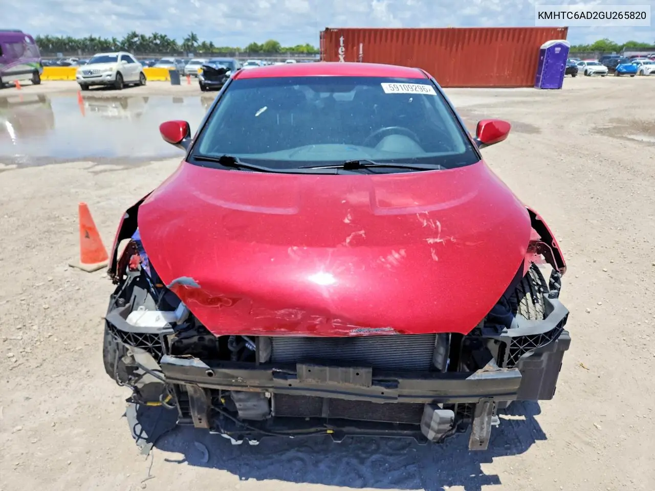2016 Hyundai Veloster Base VIN: KMHTC6AD2GU265820 Lot: 59109296