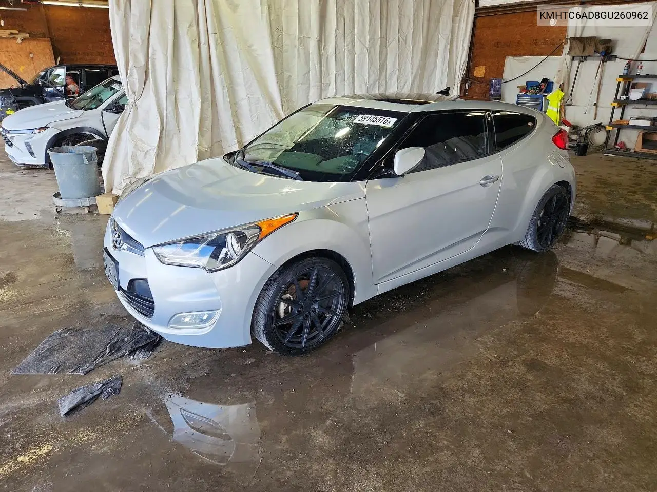 2016 Hyundai Veloster Base VIN: KMHTC6AD8GU260962 Lot: 59145516