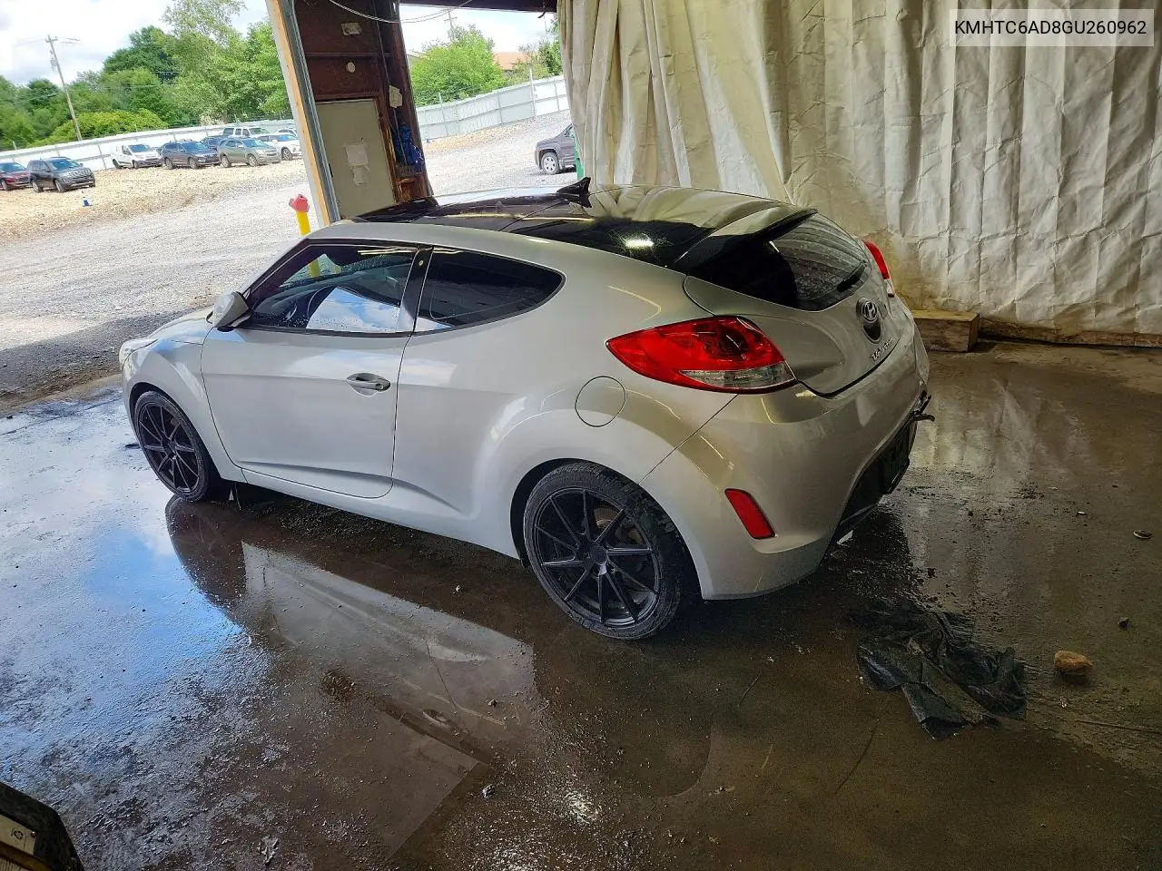 2016 Hyundai Veloster Base VIN: KMHTC6AD8GU260962 Lot: 59145516