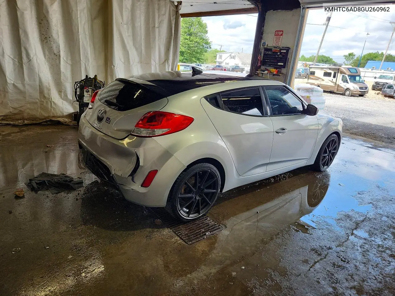 2016 Hyundai Veloster Base VIN: KMHTC6AD8GU260962 Lot: 59145516