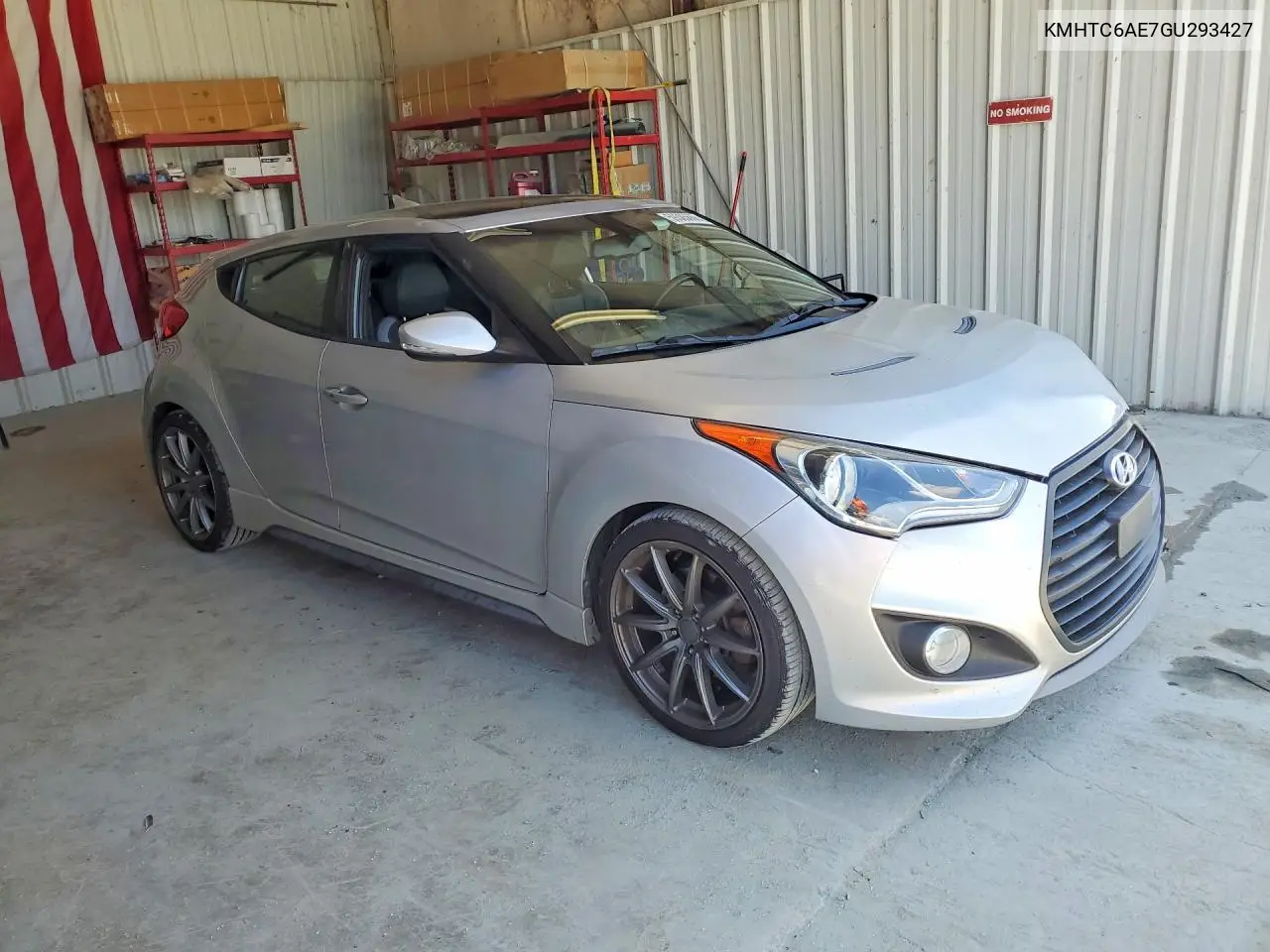 2016 Hyundai Veloster Turbo VIN: KMHTC6AE7GU293427 Lot: 59385666