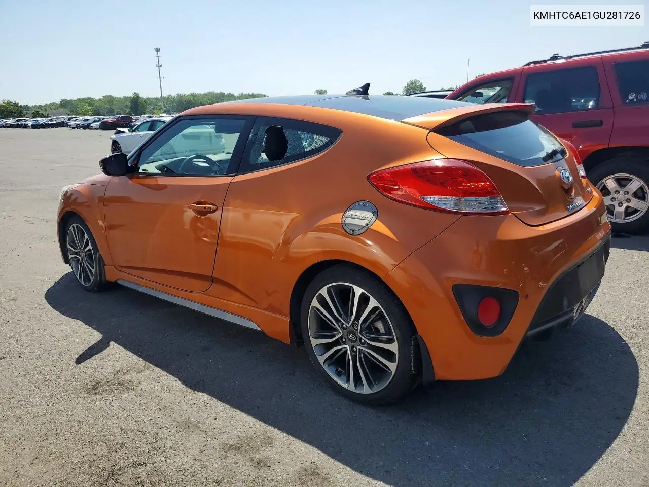 2016 Hyundai Veloster Turbo VIN: KMHTC6AE1GU281726 Lot: 59390356