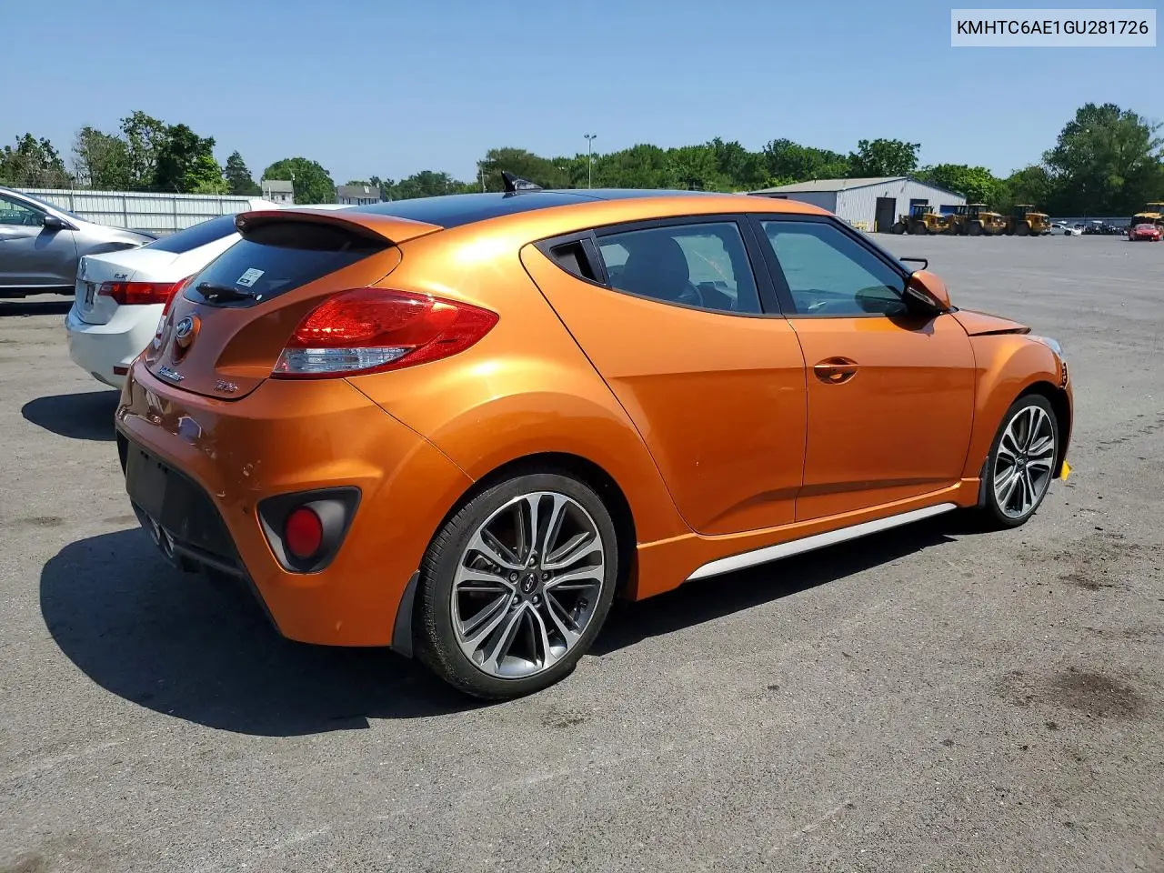 2016 Hyundai Veloster Turbo VIN: KMHTC6AE1GU281726 Lot: 59390356